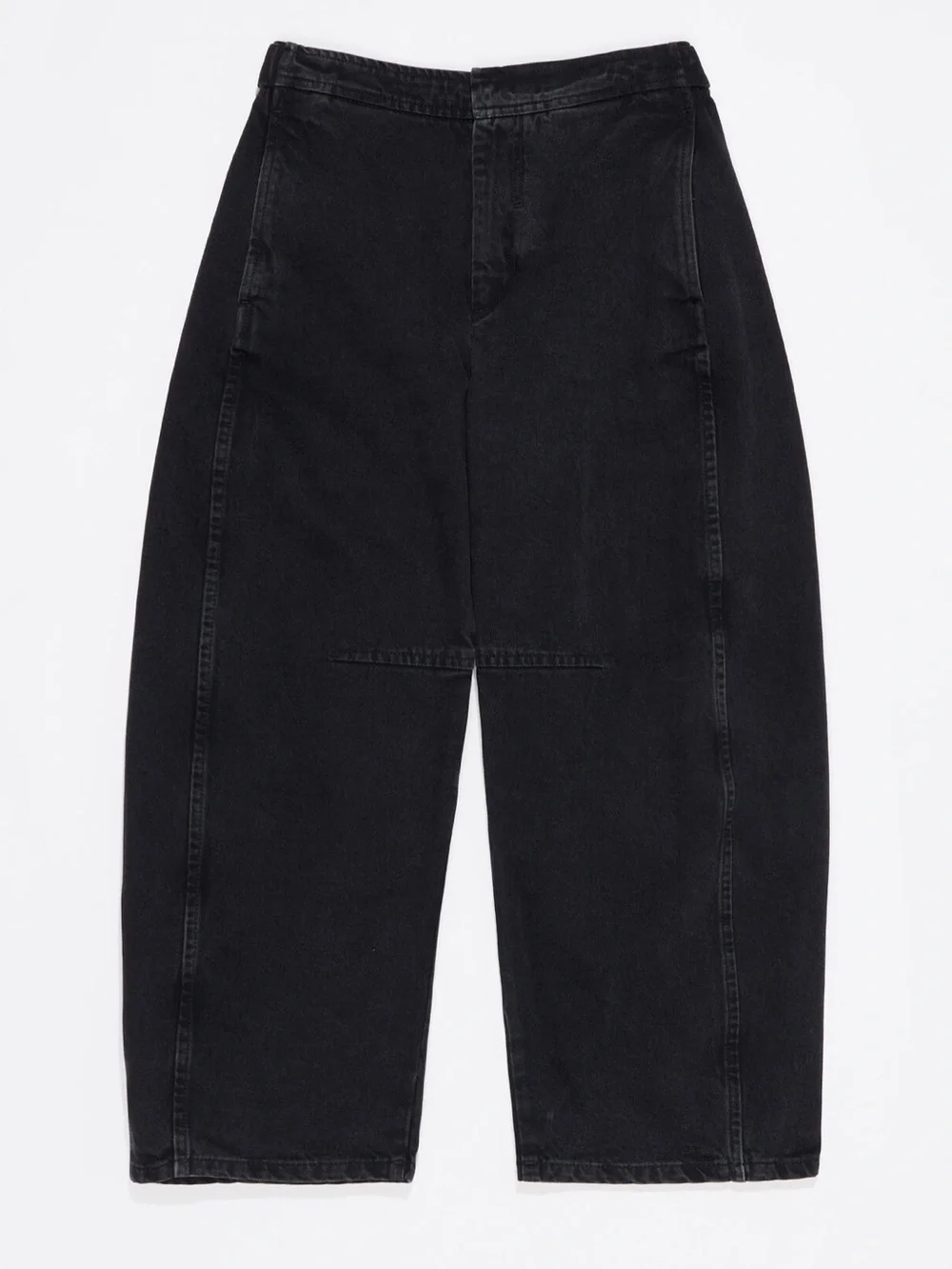 BIMBA Y LOLA BARREL ASH WASHED BLACK DENIM BARREL JEANS SZ 36 EU 4/6 US NWOT